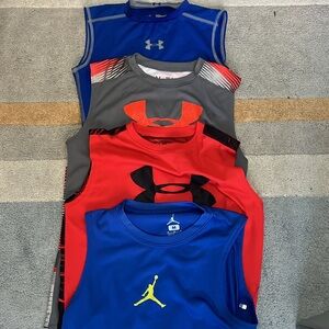 Boys medium tUnder Armour  Jordan Performance Tank Tops